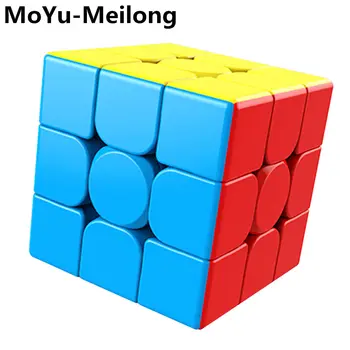 MoYu 3x3x3 meilong magic cube stickerless mozaīkas kubiem profesionālās ātrums kubi izglītības rotaļlietas studentiem