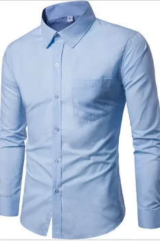 MRMT ir 2021. zīmolu vīriešu garām piedurknēm krekls krekls vīriešu tīrtoņa krāsu biznesa krekls
