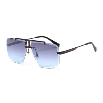 MS Jaunu bez apmales Vīriešu Modes Unisex Saulesbrilles Imitācija augstas kvalitātes Gradientu, Krāsu UV400 Sieviešu Saulesbrilles