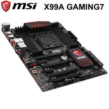 MSI X99A SPĒĻU 7 Mātesplates Intel X99 LGA 2011-V3 DDR4 128GB PCI-E 3.0 USB3.0 M. 2 Darbvirsmas MSI X99 Mainboard X99 LGA 2011-V3