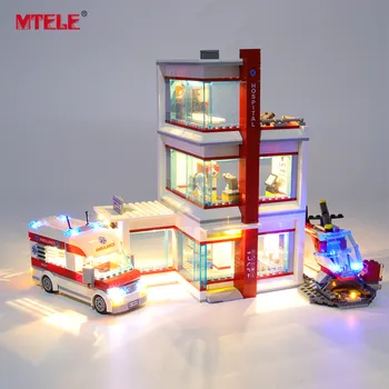 MTELE Zīmola LED iedegties Komplekts City Sērija Pilsētas Slimnīcā Compatile Ar 60204 NAV Bloka Modelis