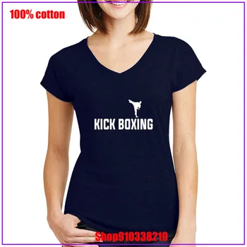 Muay Taju Kickboxing cīnītājs balts Smieklīgi, T Krekli Vintage Jauns Dizains Sievietes Draudzene, Grafikas v kakla kokvilnas topi modes tees