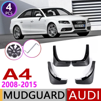 Mudflap Audi A4 Sedans Sedans, B8 2008~. Gada Fender Dubļu Aizsargs Splash Sargi Mudguard Piederumi 2009 2010 2011 2012 2013