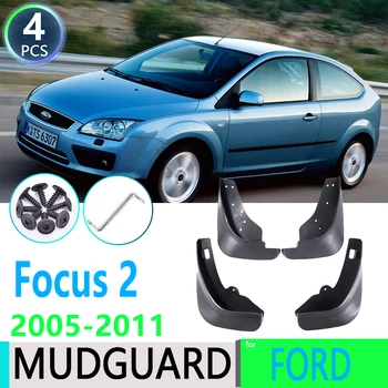 Mudflap Ford Focus 2 MK2 MK2.5 Hečbeks 2005~2011. Gada Auto Spārnu Mudguard Dubļu Sargi Splash Guard Atloks Dubļusargi Auto Piederumi