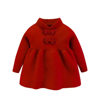 Mudkingdom Meitenēm, Džemperi Gudrs Ķīniešu Stilā Vintage Cietā Garām Piedurknēm Meiteņu Drēbes