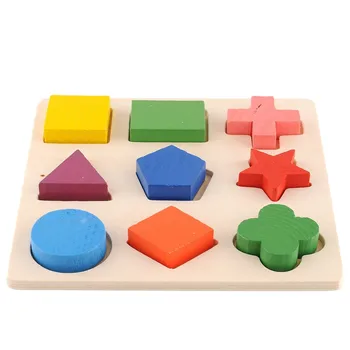 Muitošanas!!!Koka Ģeometriskas Formas Puzzle Šķirošanas Matemātikas Ķieģeļi Pirmsskolas Mācību Izglītības Spēli Toddler Rotaļlietas Bērniem