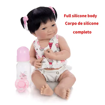 Muitošanas Lelle 37 cm Silikona Pilna Ķermeņa Reāli Atdzimis Lelle Boneca Mini Simulēt Princese Baby Lelle, Rotaļlieta, Bērnu Dzimšanas dienas Dāvana