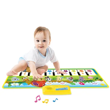 Multi-Funkciju, Muzikālās Rotaļlietas Tastatūras Playmat Vingrošanas Paklāju Mat Touch Spēlēt Klavieres Tastatūra Sega Ziemassvētku Dāvanu, Baby Toddler Mūzika Mat