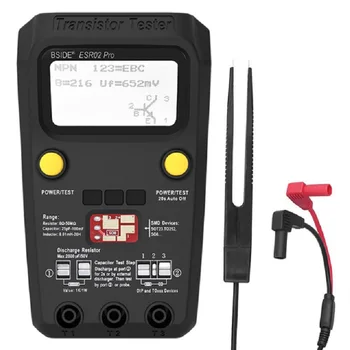 Multi-purpose Tranzistors EAR/SMD Testeri BSIDE ESR02pro Smart Diode Triode Kapacitāte Pretestība Metru LCD metru MOS/PNP/NPN tests