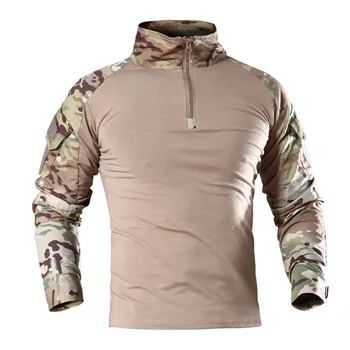 Multicam Vienotu Militārās Garām Piedurknēm T Krekls Vīriešiem Maskēties Armijas Kaujas Krekls Airsoft Peintbola Drēbes Tactical Krekls