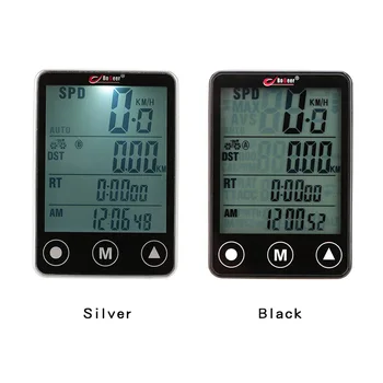 Multifunkcionāla Bezvadu Velo Datorā, Pieskarieties Pogai LCD Velosipēdu Sensoru Odometra Ar Apgaismojumu Velo Spidometrs Bicicleta
