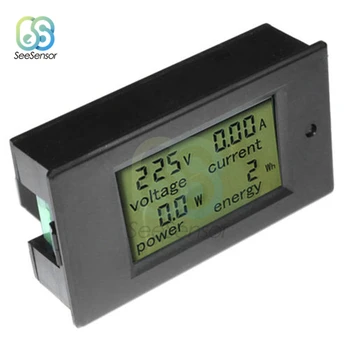 Multimetrs Ammeter Voltmetrs Wattmeter AC 80-260V 0-100A LCD Digitālais Displejs Strāvas Spriegums Jaudas Enerģijas Skaitītājs