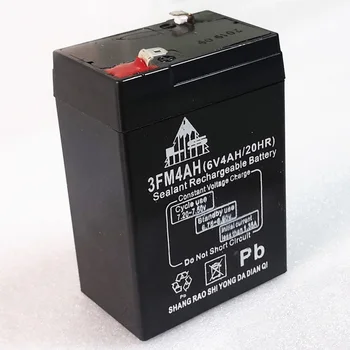 MUMS 6V 4.0 Ah Uzlādējams svina skābes uzglabāšanas akumulators cell 4000mAh LED spuldzes un elektronisko apjoma atlikuma uzturēšana bezmaksas