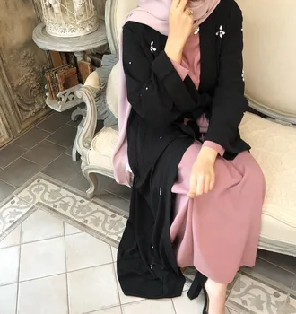 Musulmaņu Dimantu Frēzēšana Jaciņa Abaya Pilnībā Kleita Kimono Ilgi Drēbes, Kleitas Jubah Dubaija Tuvajos Austrumos Ramadāna Arābu Islāma Apģērbi