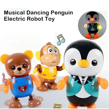 Muzikālā Dejas Pingvīns Elektriskā Robots Rotaļlietu Izglītības Puzzle Lelle Zēniem Un Meitenēm, Bērniem, Mazbērniem Atbalsta Dropshipping Vairumtirdzniecība
