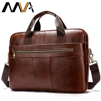 MVA vīriešu portfelis/soma no ādas messenger bag vīriešu īstas ādas soma vīriešiem vintage klēpjdatoru/birojs somas vīriešu somas 8523