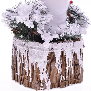 MYBLUE 2gab/Set Ziemassvētku Putuplasta Rotājumi Santa Claus, Sniegavīrs Lelle Statuetes Dārza Ziemeļvalstu Mājas Telpu Dekorēšana Aksesuāri