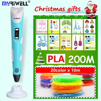 Myriwell 3d pildspalva 3 d pildspalvu ietver TAA 3d printeri pildspalvu bērniem, Zīmēšanas Rīku magic pen labākā dāvana Ziemassvētku dāvanas