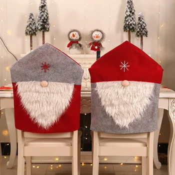 Mājas Apdare Galda, Krēsla Pārsegs ar Muguras Ziemassvētku Ēdamistabas Krēslu Pārvalki Santa Sēdekļa Pārvalki Ēdamistabas Krēsli Jaunais Gads ir 2021.