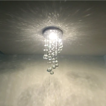 Mājas Apdare, LED Lampas, Modernu Spirālveida Kristāla Lustra Mājas Ieejas Kāpņu Kāpņu Eju Koridora Griestiem Karājas Lampas