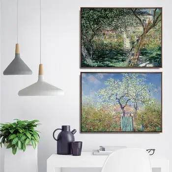 Mājas Dekorēšanas Māksla Sienas, Attēlus No Dzīvo Istabā, Plakātu Druka Kanvas Gleznas Franču Claude Monet Mežā 1