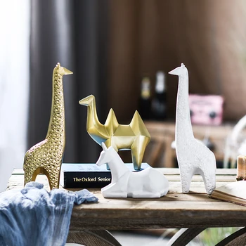Mājas Rotājumi Sveķu Žirafe Rotājumi Miniatūras Figūriņas Amatniecības Kāzu Dāvanas Radošo Mīļotājiem, Dāvanas, Dekori Mājas Ziemassvētkiem