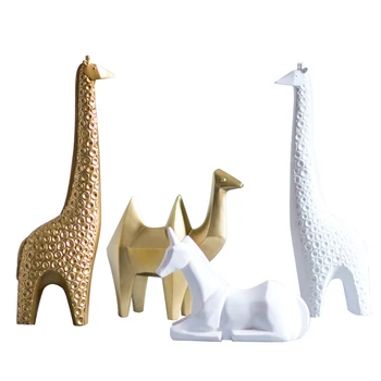 Mājas Rotājumi Sveķu Žirafe Rotājumi Miniatūras Figūriņas Amatniecības Kāzu Dāvanas Radošo Mīļotājiem, Dāvanas, Dekori Mājas Ziemassvētkiem