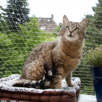 Mājdzīvnieku Aizsardzība Neto Kaķis Aizsardzības Plastmasas Izturīga Drošu Vadu Vāks Pasargā Kaķi No Izmešanu Vai Krišanu No Balkona