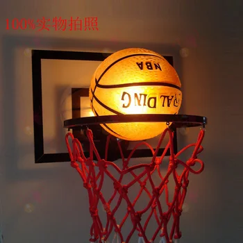 Mākslas Dekoru Basketbola Lampas Bērnu gaismas bērns Guļamistabas Sienas uzstādīts Basketbola Gaismas Gultas Lampa, Kāpņu Eju iekštelpu sienu Apgaismojums