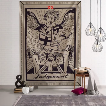 Mīts Ilustrāciju Stils Tarot Gobelēns Radošo Tumšā Maģija Istabas Headboard Arras Paklāju Astroloģija Sega Mājas Apdare