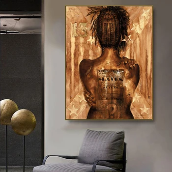 Mūsdienu Kailu Meiteni Atpakaļ Wall Art Audekls Gleznošanai Anotācija siltu krāsu, Mākslas Plakātu Drukas Sienas Attēlu Dzīvojamā Istaba Dekori
