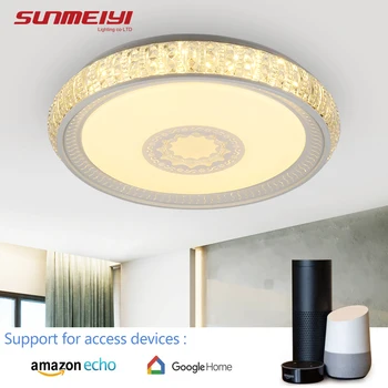 Mūsdienu LED Griestu lampas APP Regulējamas, Bluetooth Mūzikas Smart Gaismas, viesistaba, Virtuve, Guļamistaba Google Home Bērnu istabas Lampas