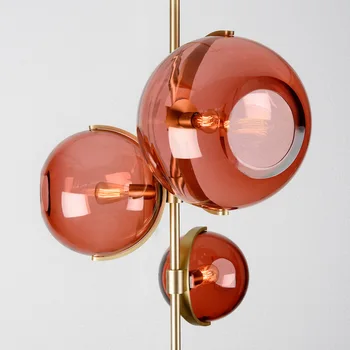 Mūsdienu LED Stikla Piekariņu gaismas Mākslas Radošo Red Stikla Kulons lampas Dzīvojamā istabā, ēdamistabā, virtuvē karājas lampas, Dekori Aprīkojums