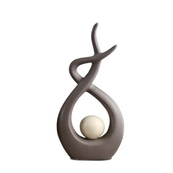 Mūsdienu Minimālisma Abstraktās Ģeometriskās Tēlniecības, Keramikas Figūriņas Amatu Mājas Apdare Accessoreis Mēbeļu Rotas, Dāvanu