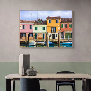 Mūsdienu Mākslas darbus Izgreznot HD Spray uz Audekla Eļļas Gleznas Skaistu Venēcijas Ainavu Sienas Plakāti Dzīvojamā Istaba Dekori