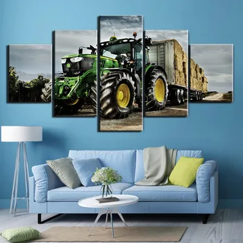 Mūsdienu Mākslas Dekori Koka Rāmja, Plakātu, Mašīnu Traktoru Saimniecību lauksaimniecisko ražošanu Mākslas 5gab Audekls Mākslas Plakātu Mājas Deccor
