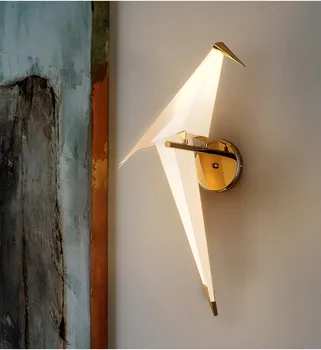 Mūsdienu Radošā Putnu Sienas lampas Zelta Iedomātā LED Sienas Lampas Bērnu Istabas, Restorāns, Guļamistaba dzīvo jamo istabu Apgaismojums, apgaismes iekārtas