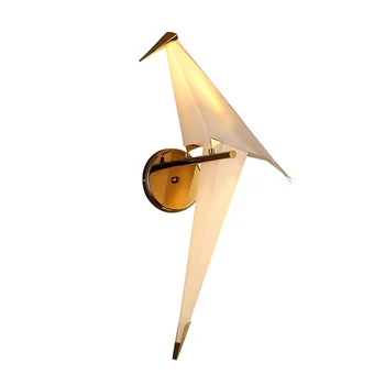 Mūsdienu Radošā Putnu Sienas lampas Zelta Iedomātā LED Sienas Lampas Bērnu Istabas, Restorāns, Guļamistaba dzīvo jamo istabu Apgaismojums, apgaismes iekārtas