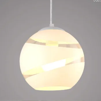 Mūsdienu Stikla Apaļa Lode Piekariņu Gaismas E27 LED Apturēšanu, Apgaismes iekārtu Dizaineris Minimālisma Bēniņi Gaismas Ikdienas Dzīves Telpā Lampas
