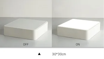 Mūsdienu Tālvadības virsmas montēta griestu lampa square LED panelis Balts/Melns vannas apgaismojums AC110-240V luminarias para
