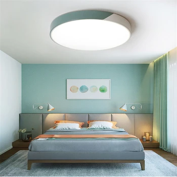 Mūsdienu Ultra-plānas 5cm Dubultā krāsu LED Griestu Lampas Radošo Dzelzs Kārta Stila Griestu lampas, lai Dzīvojamā Istaba Guļamistaba Foajē