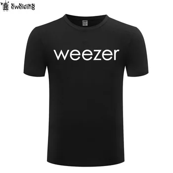 Mūzikas Rock Weezer Vēstuli Izdrukāt, Vīriešu T Krekls Hip Hop T Krekli Vīriešu Kokvilnas Ar Īsām Piedurknēm T Streetwear Tee Kreklu Homme Lielo Izmēru