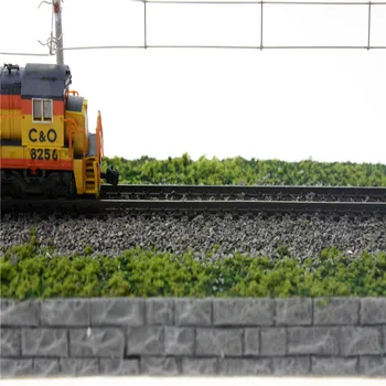 N Mēroga Dzelzceļa Modelis Miniatūrā Smilšu Galda Stacijas Dzelzceļa Simulācijas Modelis Vilcienu Sliežu Rotaļu Ainas