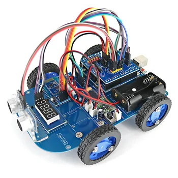 N20 Pārnesumu Mehānisko 4WD Bluetooth Kontrolētu Smart Robotu Automašīnas Komplektu un Pamācību par Arduino