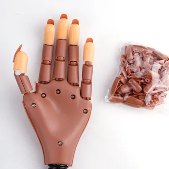 Nagu Art Rokās Profesionālās Prakses Rokas +100gab Nagu Gali Regulējami Plastmasas Prakses Modelis DIY Manikīra Instruments, Elastīgi un Mīksti