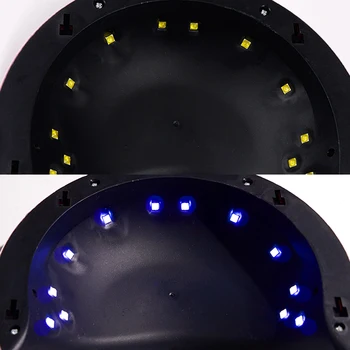 Nagu Žāvētājs ar UV Lampas LED Lampas Nagus Ar 18W Led, Fēns Lampas Konservēšanas Gēla poļu Auto Uzrādi Naglu Manikīra Instrumenti,