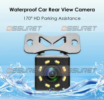 Nakts Redzamības Ūdensizturīgs 8LED 170 HD Iepakošanas Palīdzības Auto Stāvvietas Atpakaļgaitas Kamera Universālas Automašīnas Atpakaļskata Camera8