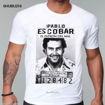 Narcos T Krekls Pablo Escobar Vīriešu T-Krekls ar Īsām Piedurknēm Cilvēks Tee Krekls Kokvilnas Streetwear Tshirts eiro lielāka izmēra piliens kuģniecība