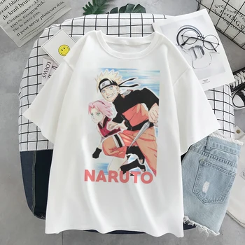 Naruto, Kakashi Modes Japāņu Anime Harajuku T Krekls Sasuke Smieklīgi Karikatūra Sieviešu T-krekls Gadījuma Atdzist Streetwear T Topi
