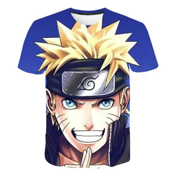 Naruto T-krekls vasaras nr.3 Harajuku atdzist viena seksīga bērnu apģērbu Japāņu animācijas, T-kreklu apdruka Iela